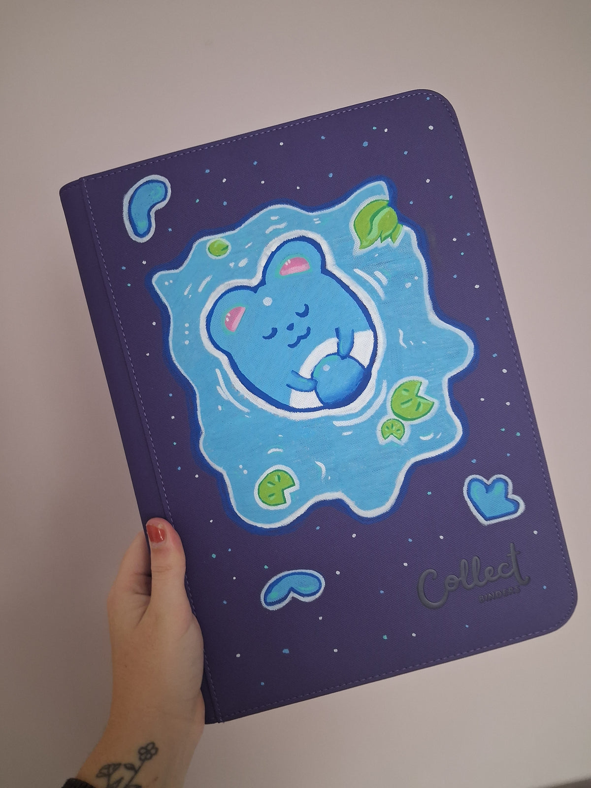 Customised painted 9 pocket binder